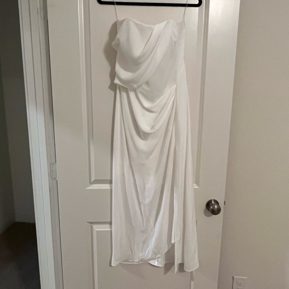Significant Other White MIDI dress